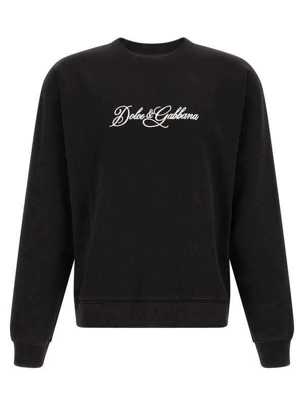 Sudaderas Negras con Logo Bordado