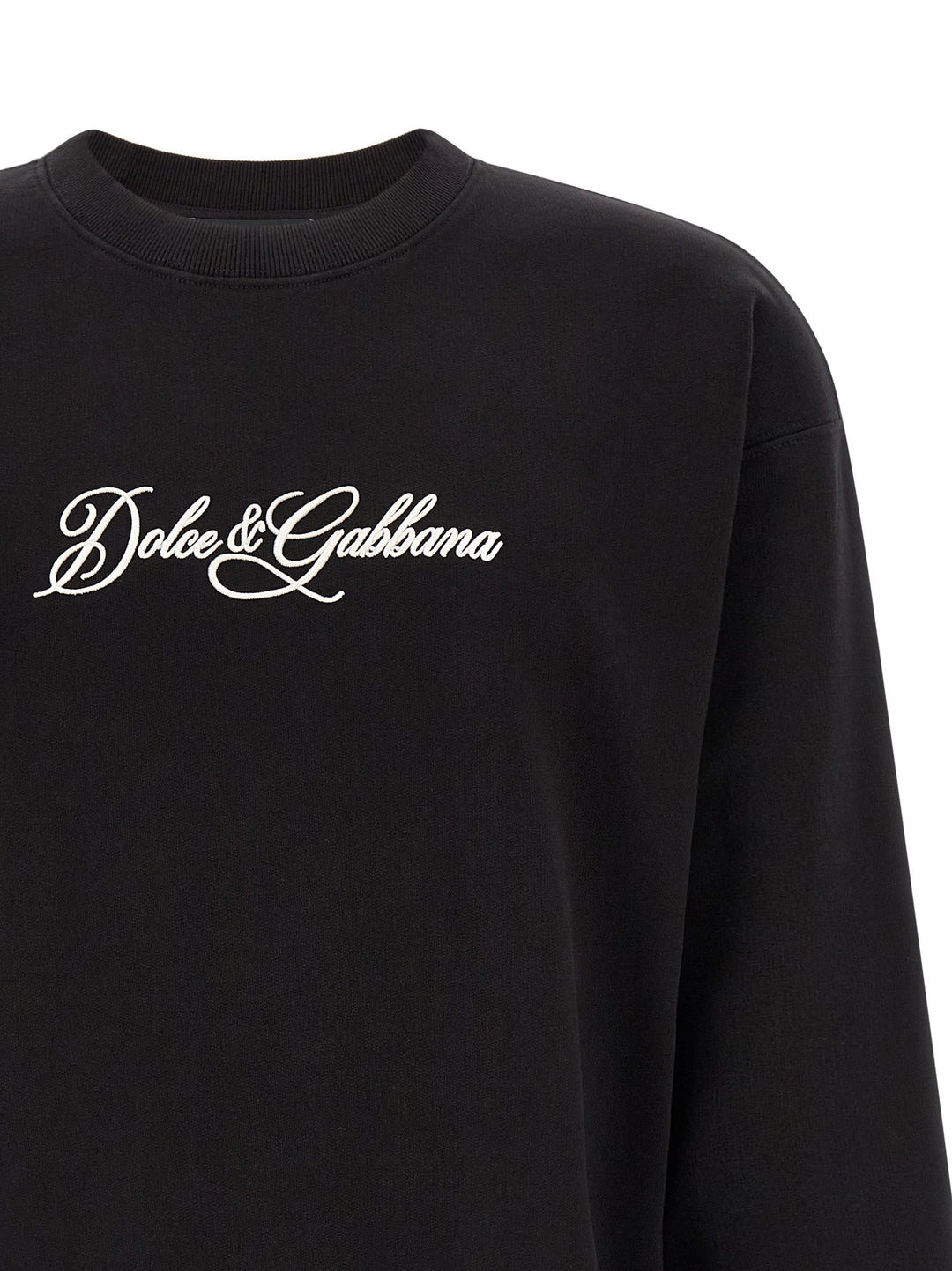 Dolce & Gabbana Logo Embroidery Felpe - Nero | b59354456e999eddb0e7075b7738ee33b5f8768a