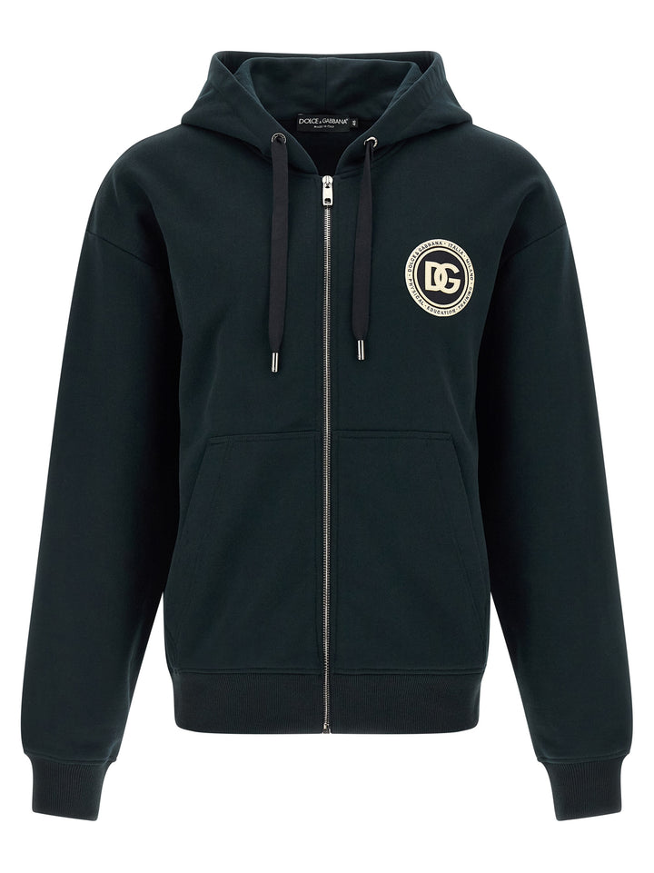 Dolce & Gabbana Logo Patch Hoodie Felpe - Verde | e071bc0e4bb658c9a35a26cc72e219b363056595
