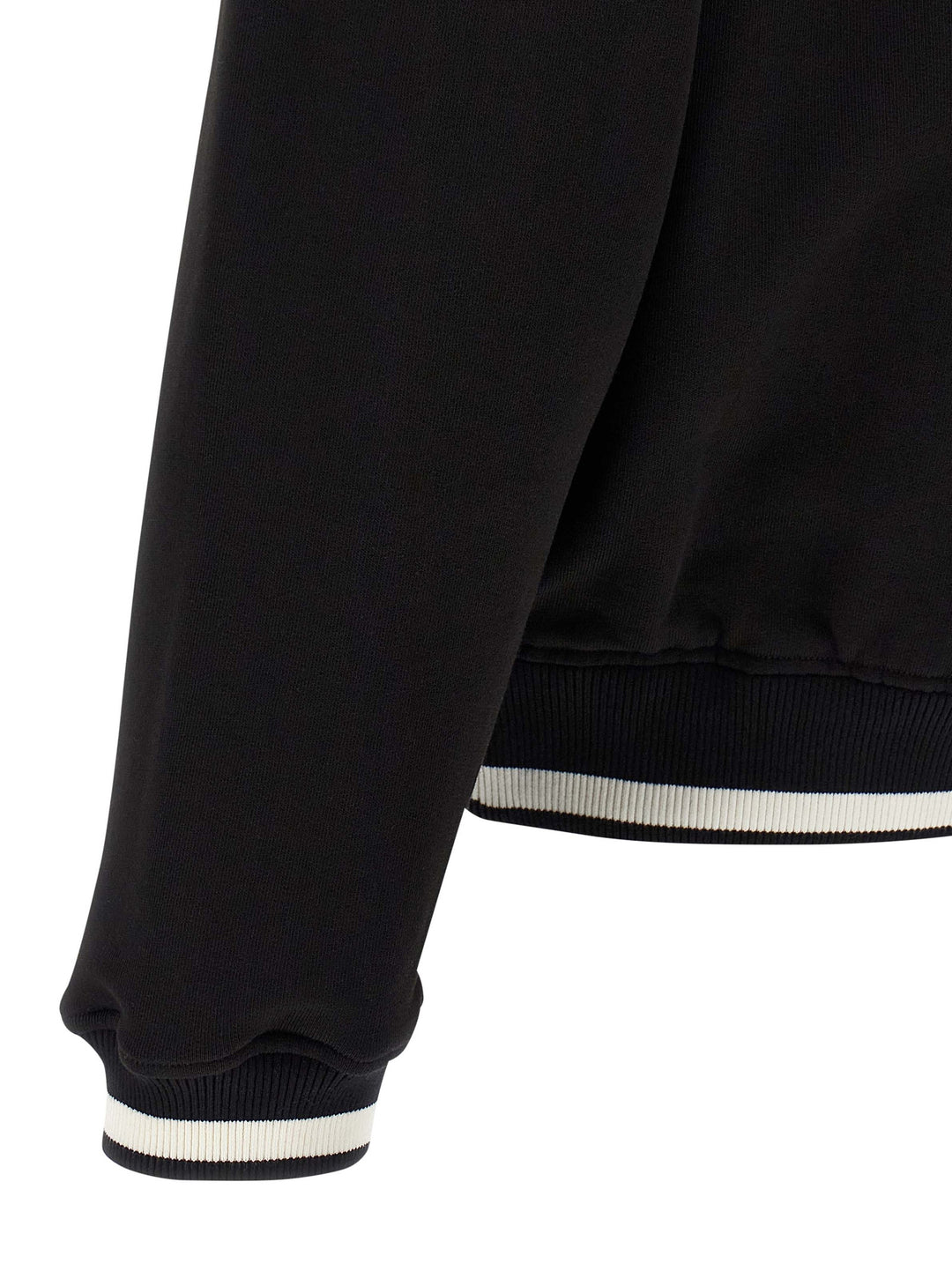 Dolce & Gabbana Logo Embroidery Felpe - Bianco/Nero | b80999f6004934f170633fed5c44e91d521ee838