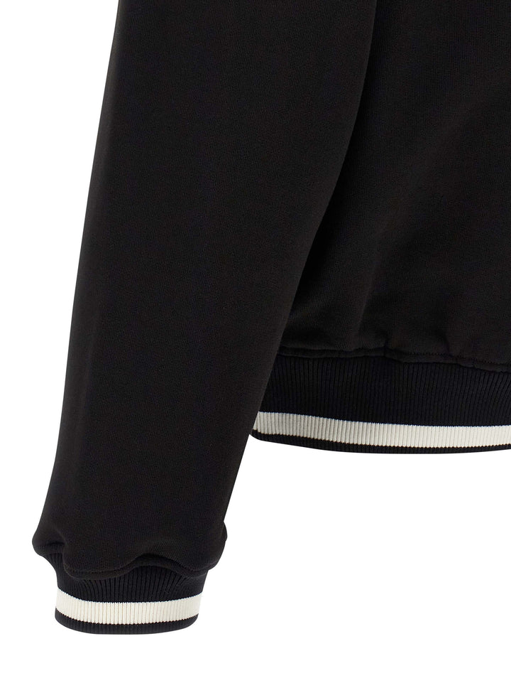 Dolce & Gabbana Logo Embroidery Felpe - Bianco/Nero | b80999f6004934f170633fed5c44e91d521ee838