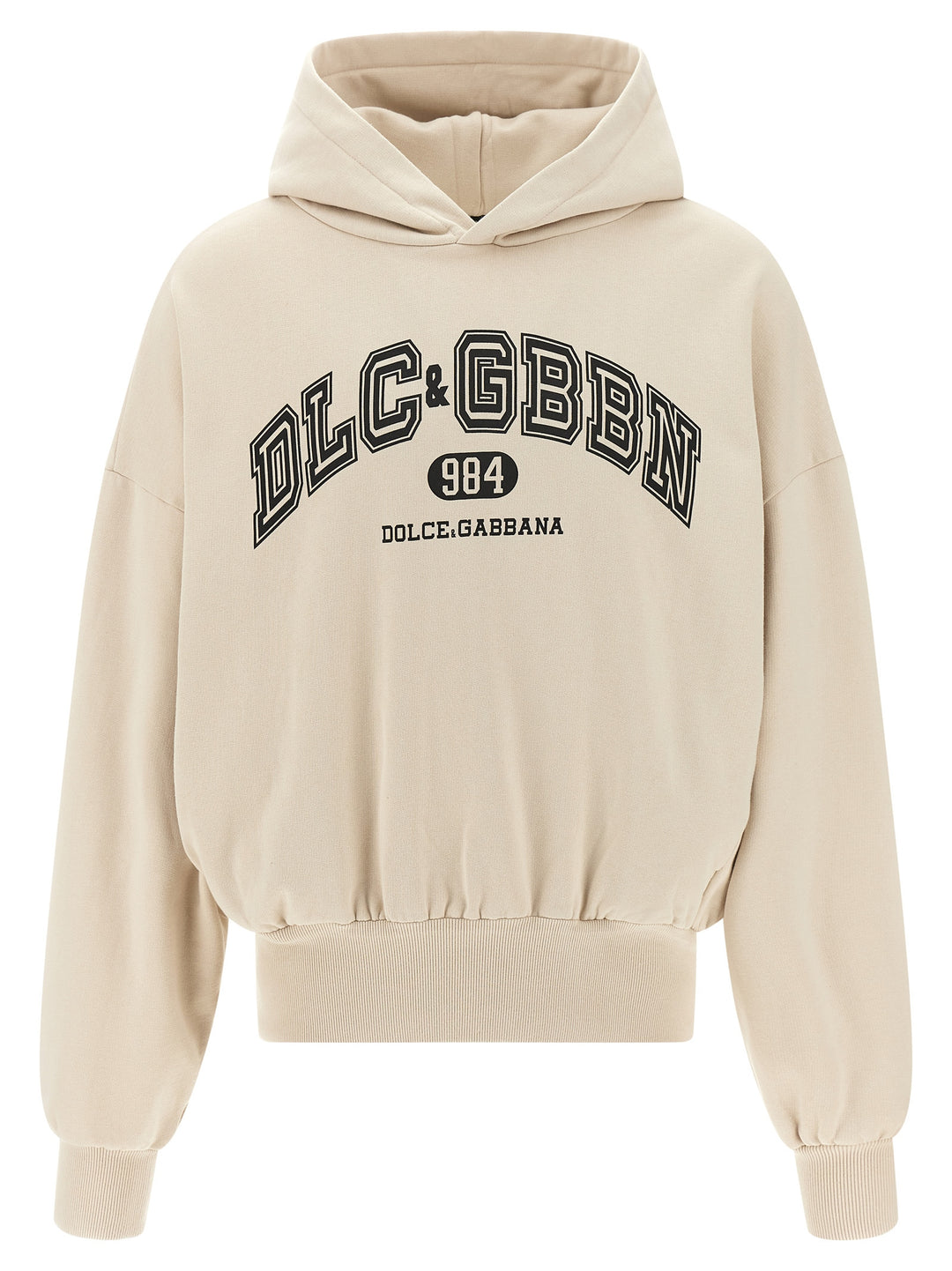 Dolce & Gabbana Logo Print Hoodie Felpe - Beige | 97a68f78d90133574803ba30170e0e37c8da0766