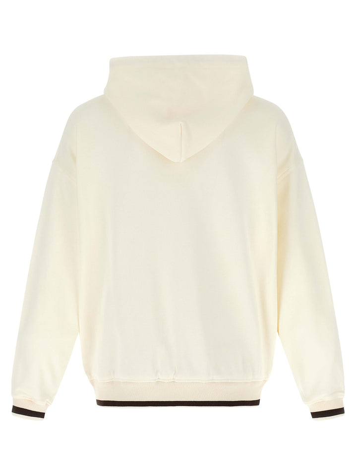 Dolce & Gabbana Logo Embroidery Hoodie Felpe - Bianco | 842e6efd456b6382ed36caf29ecb2a3f5b924072