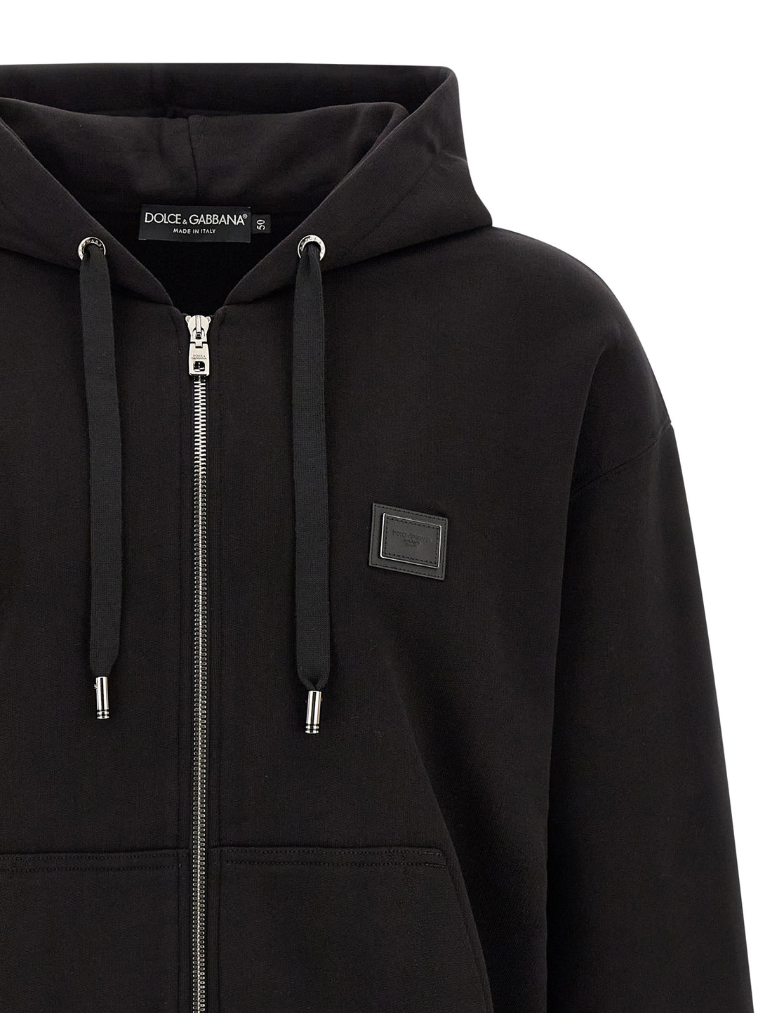 Dolce & Gabbana Logo Plaque Hoodie Felpe - Nero | 64dbb8953765cdc5812f75decd9d40498fb59c86