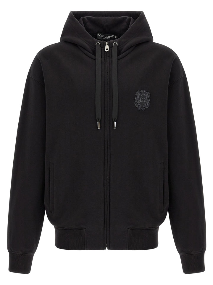 Dolce & Gabbana Coat Of Arms Logo Hoodie Felpe - Nero | 7ded843717c26c6db33b48be1b9c66cc501033bc