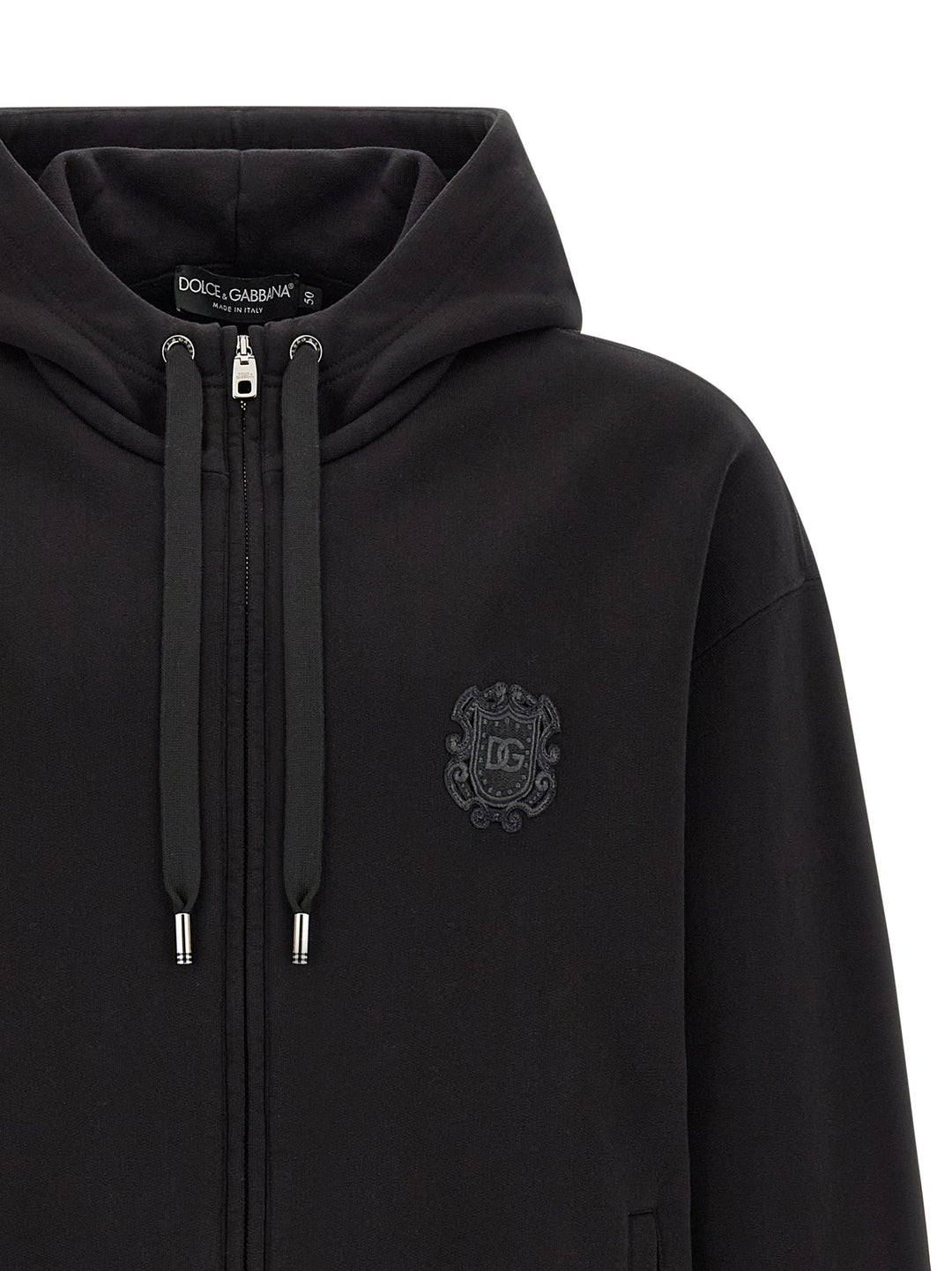 Dolce & Gabbana Coat Of Arms Logo Hoodie Felpe - Nero | 3489365f2d9689aadb615b99499f88290ee6b1c7
