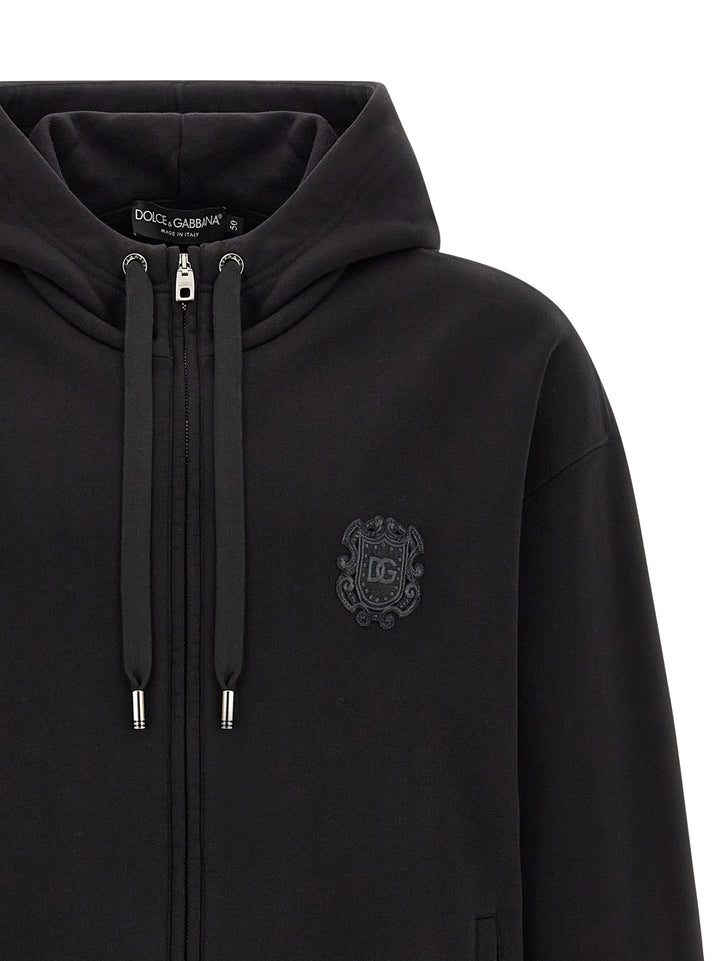 Dolce & Gabbana Coat Of Arms Logo Hoodie Felpe - Nero | 3489365f2d9689aadb615b99499f88290ee6b1c7
