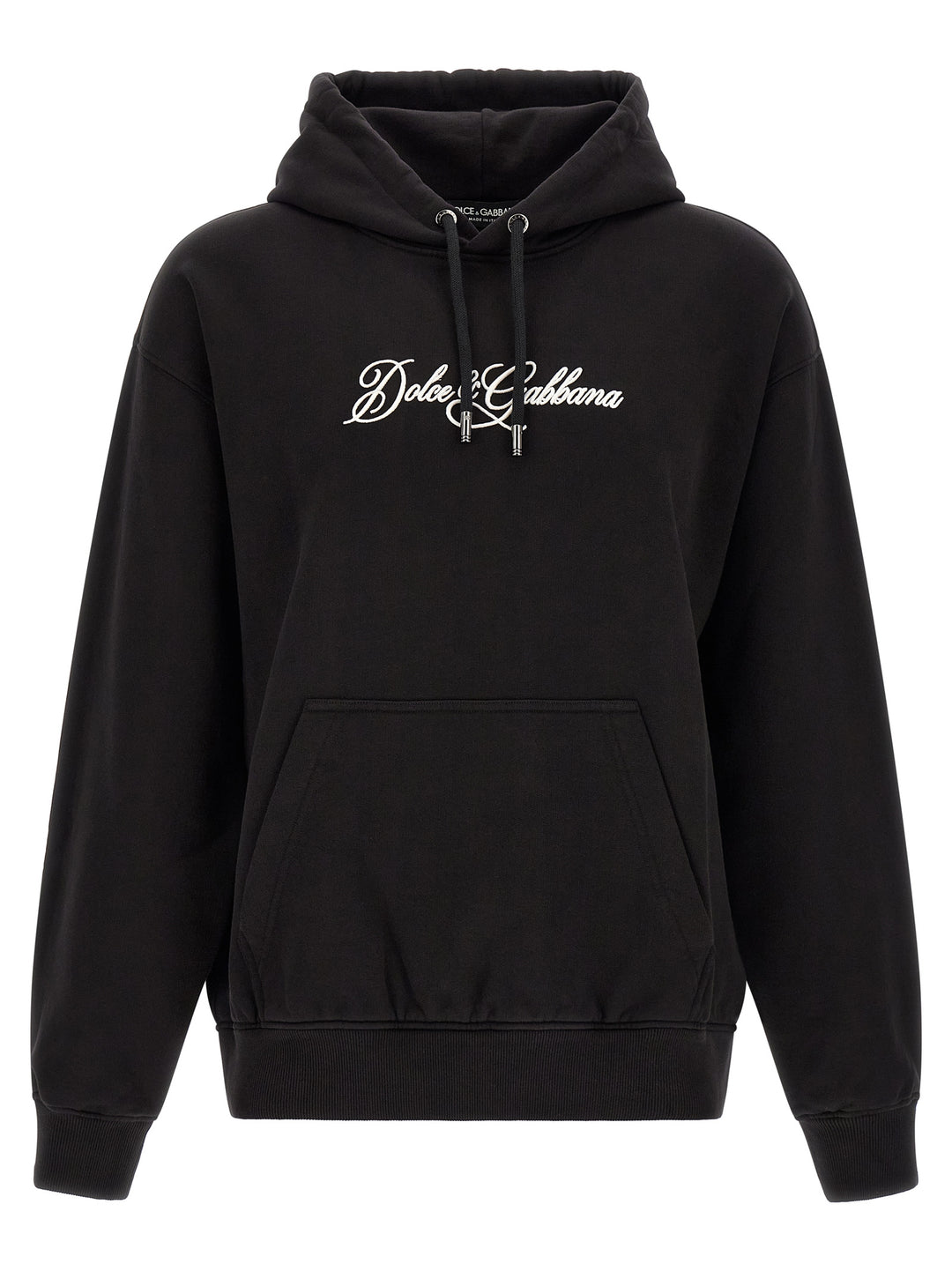 Dolce & Gabbana Logo Embroidery Hoodie Felpe - Nero | c9a5da19d080afb6cd40d3184bed7608af4016d4