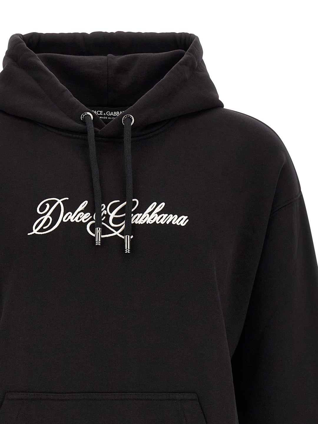 Dolce & Gabbana Logo Embroidery Hoodie Felpe - Nero | 2473e8dee256b8cd80e954b2d327fc587fed220f