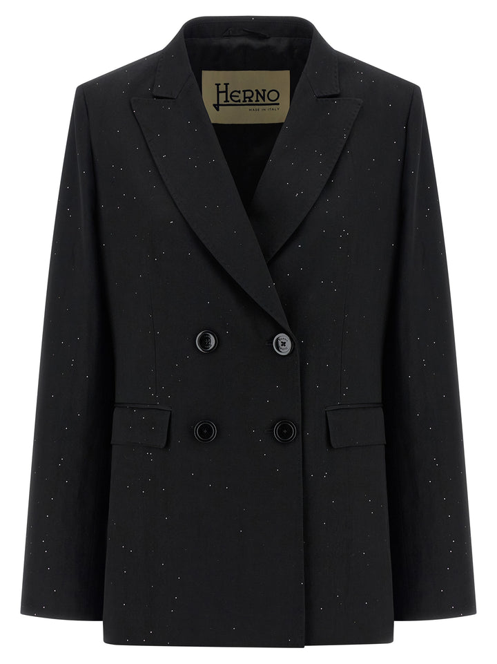 Herno Micro Sequin Blazer BlazerS - Nero | 59bf18b50a9cc77dd44a8ffbb73949b752483178