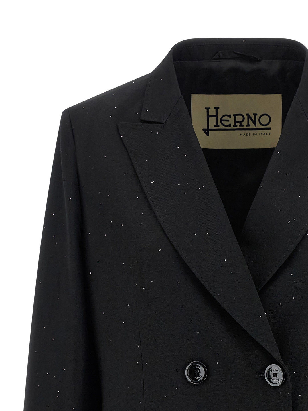 Herno Micro Sequin Blazer BlazerS - Nero | 3ee9b7c464729510c52f6787fb04fb8d5a62a781