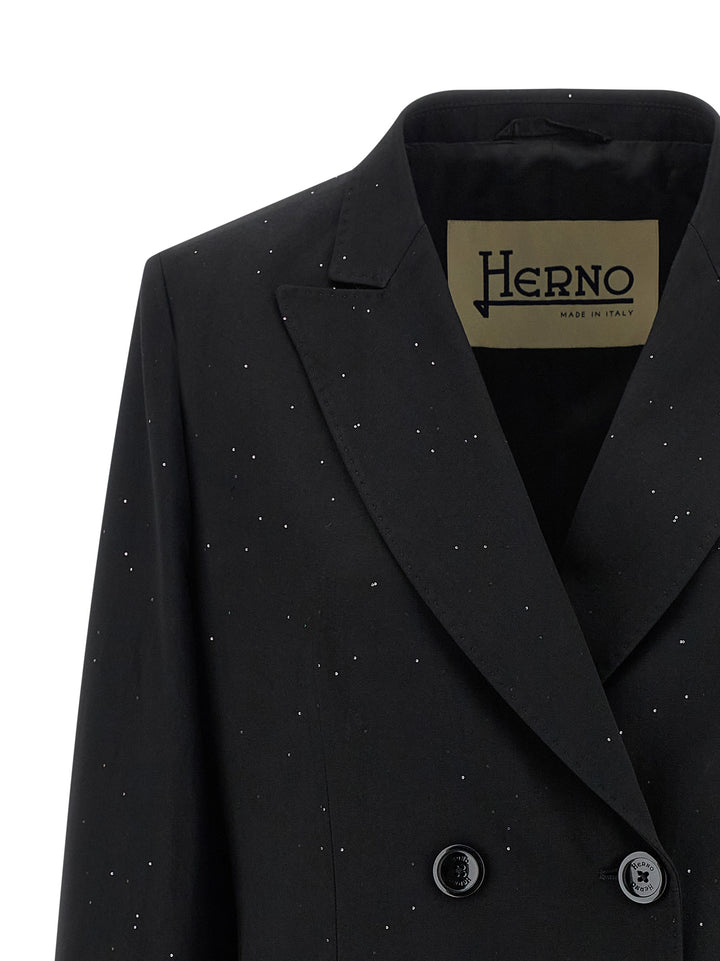 Herno Micro Sequin Blazer BlazerS - Nero | 3ee9b7c464729510c52f6787fb04fb8d5a62a781