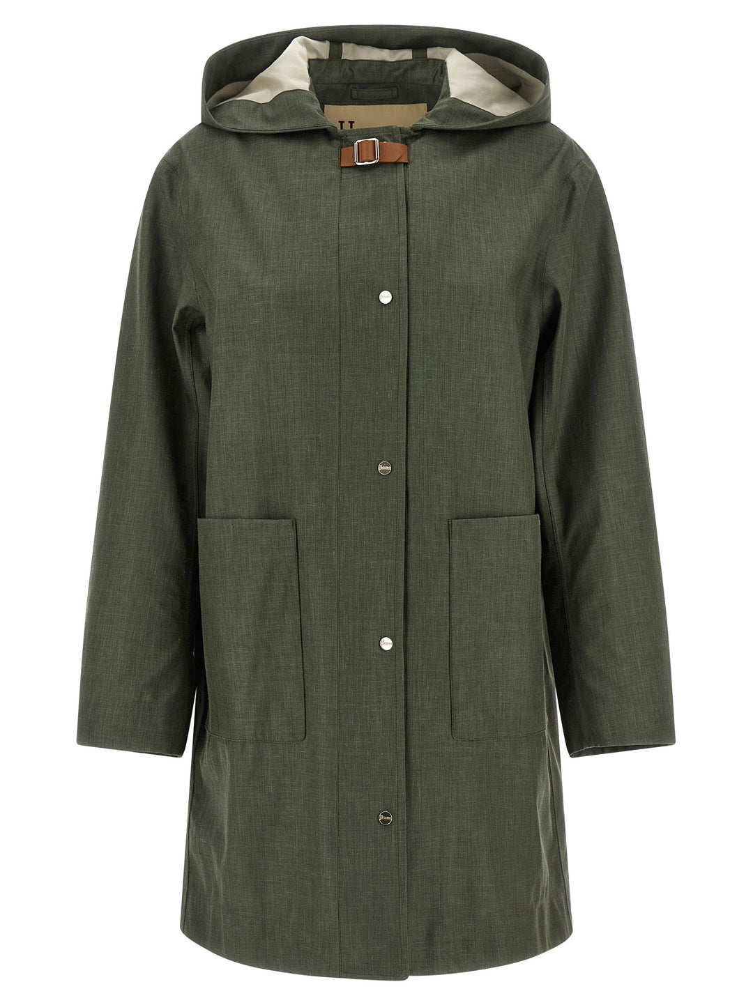 Herno Linen Raincoat Trench e Impermeabili - Verde | 56e97b5335af1db134cde4594899127119ddf1b8