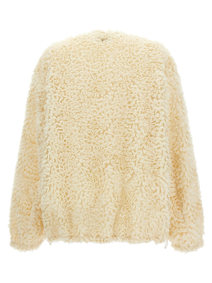 Herno Mini Ruffle Jacket Puffer Jackets - Bianco | 593da3f58b479c4812f6239f9653a862a0566ac0