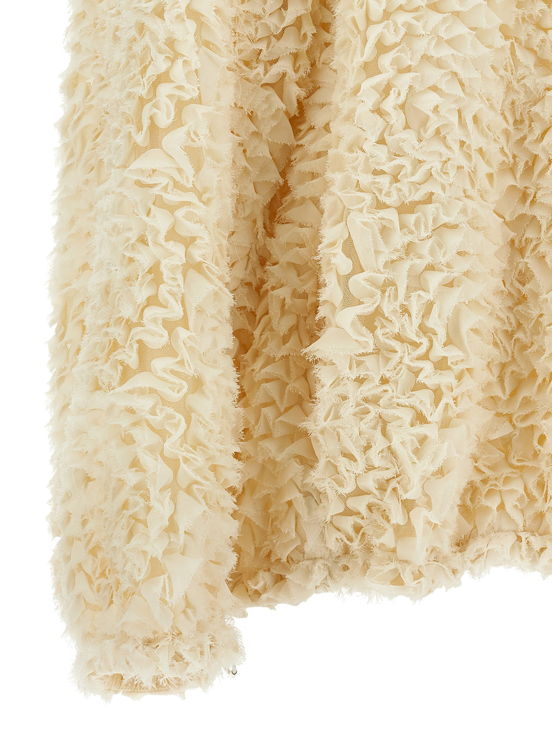 Herno Mini Ruffle Jacket Puffer Jackets - Bianco | bc1c7d96706a98d5297cb2491d58b8de41aeb1b1