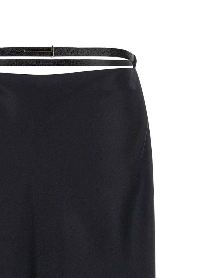 Tom Ford Skirt With Belt Gonne - Nero | b6618a7982ed0814105e9e0e3533255c7039233e