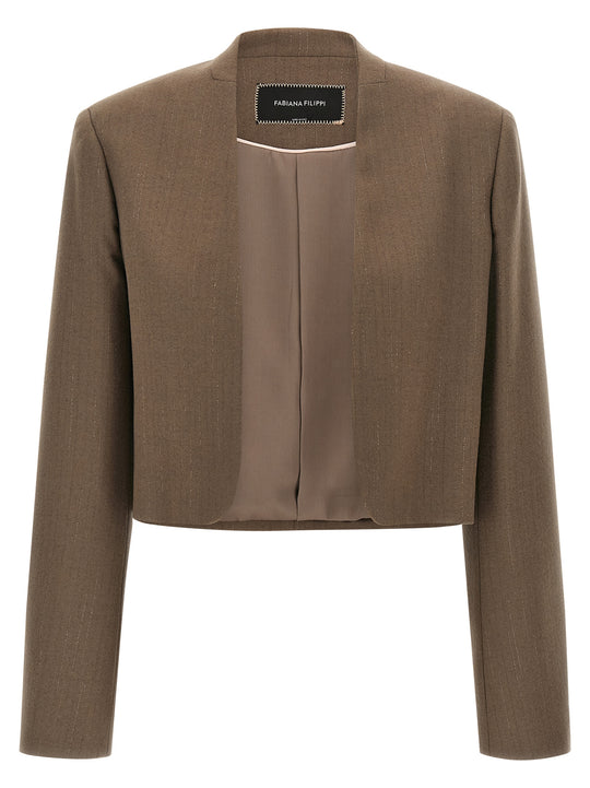 Bolero Blazer Blazers Marrone