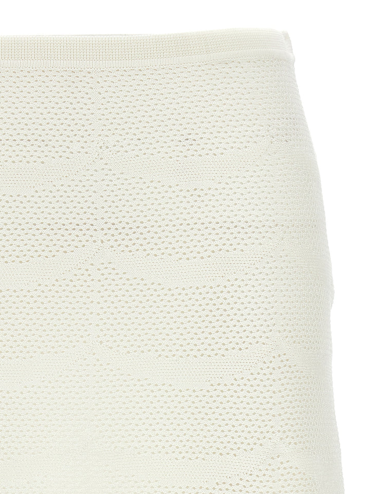 Tom Ford Crochet Mini Skirt Gonne - Bianco | 9a5844ddb6f403827a96dbc69785379ff496f218
