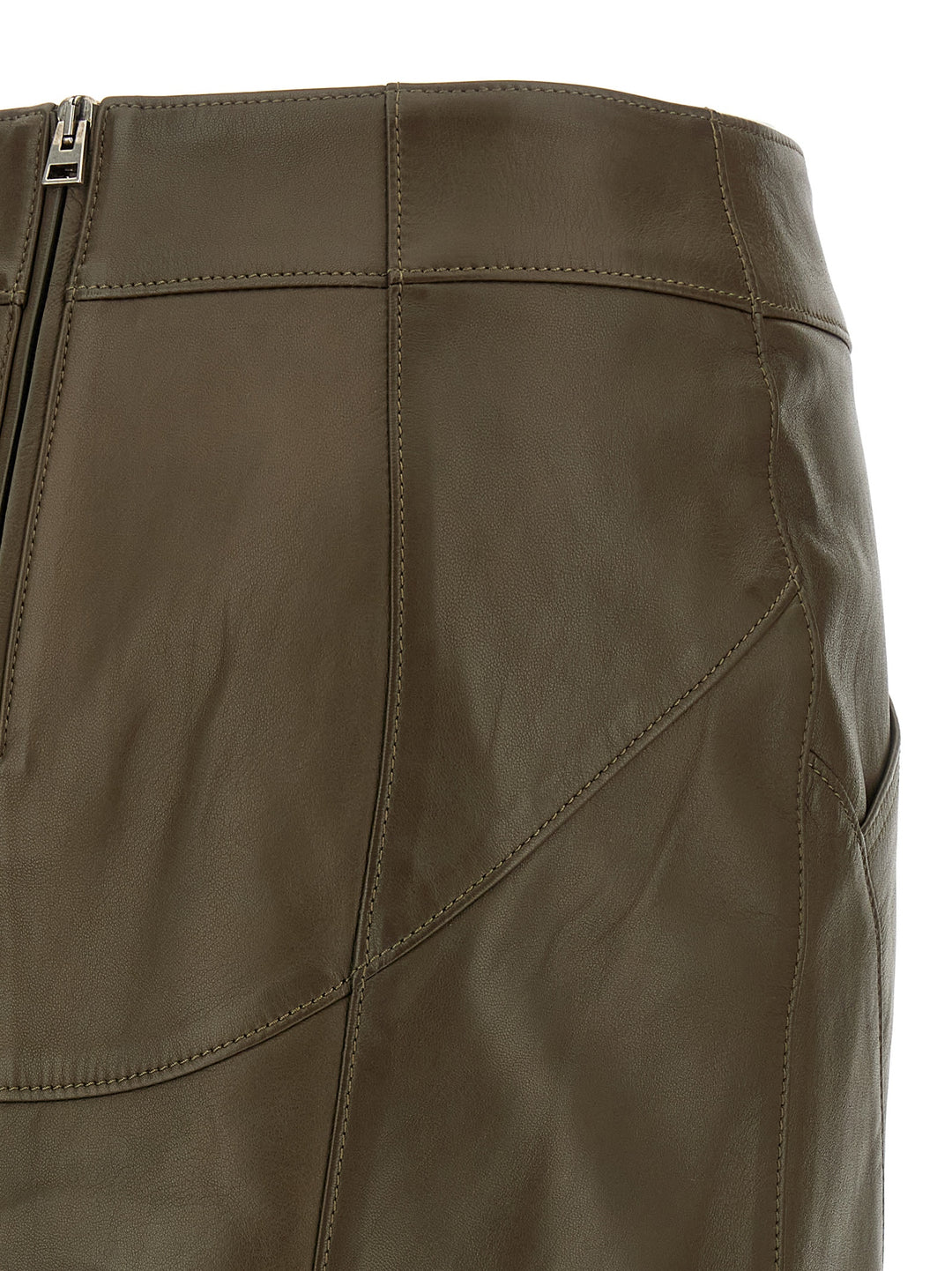 Tom Ford Nappa Skirt Gonne - Verde | b42365562187e0d93dd4c200eec0deba6358b874