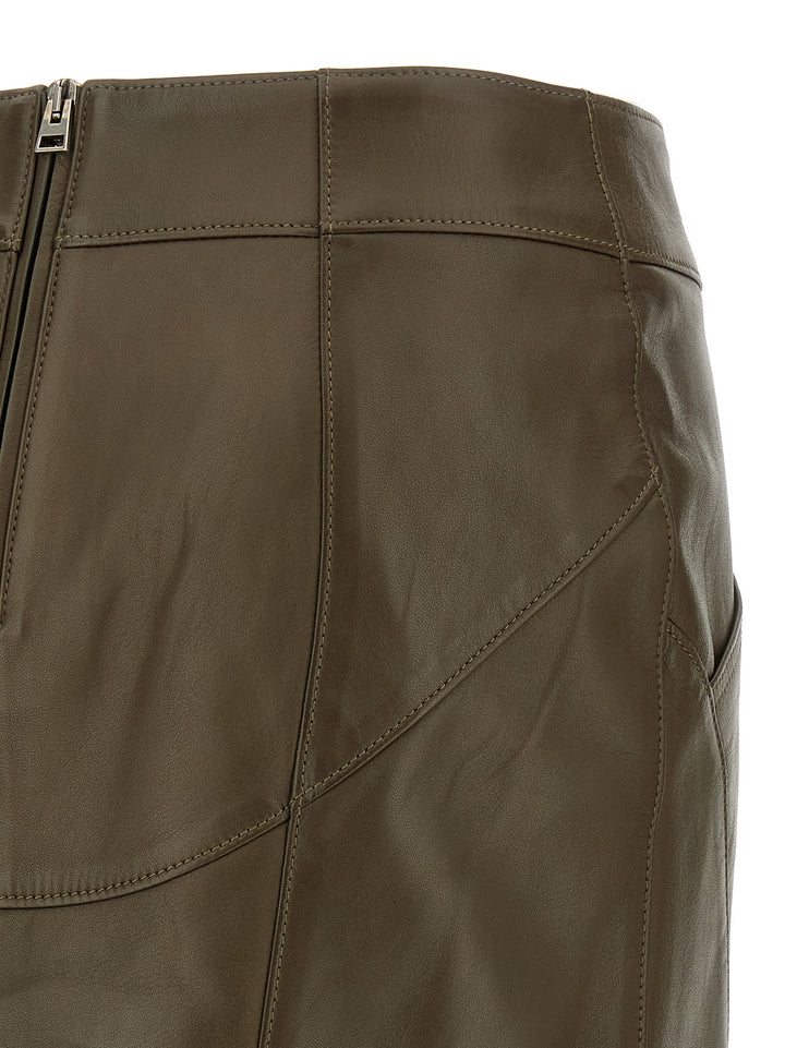 Tom Ford Nappa Skirt Gonne - Verde | b42365562187e0d93dd4c200eec0deba6358b874