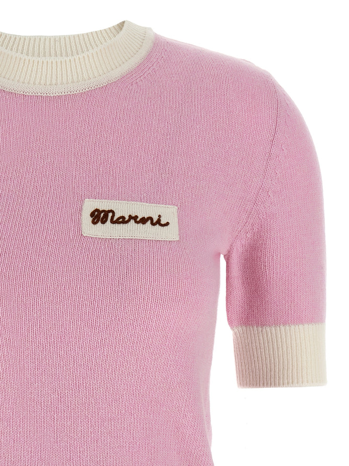 Marni Cropped Sweater Maglioni - Rosa | 8c585f464a024e8ff15e4979cfa22b6863edfbf9