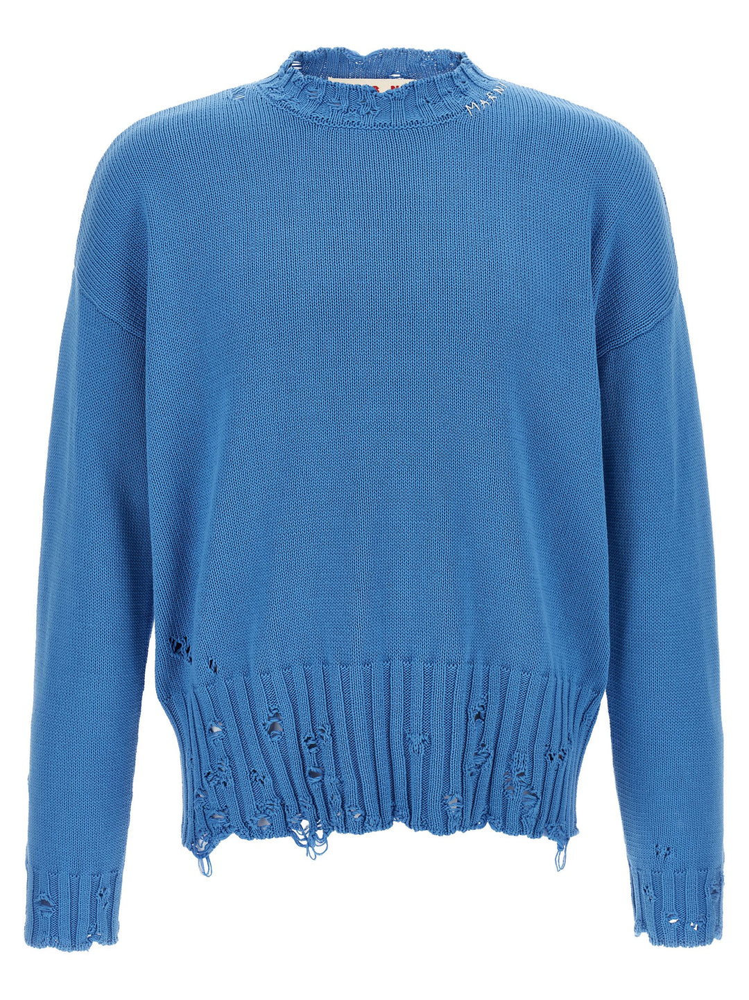Marni Logo Embroidery Sweater Maglioni - Blu | e8930530a24c29f4738c0333140176f33ec7aaae