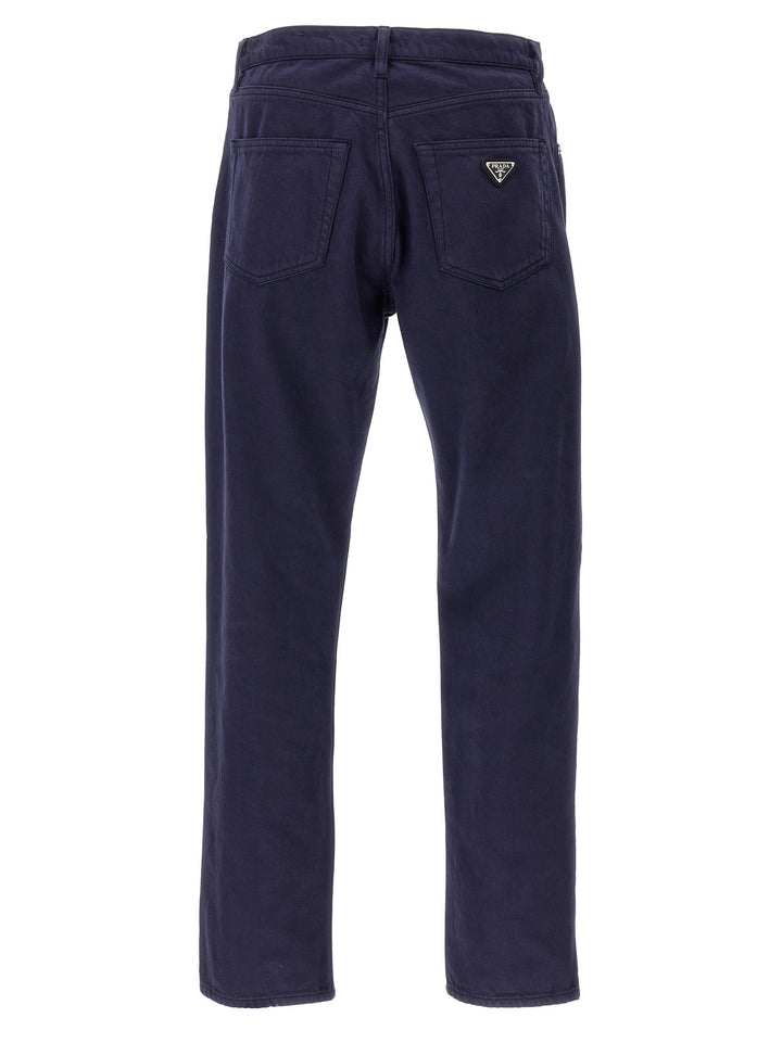 Prada Logo Jeans - Blu | 4e44c498cc687bba6849bfefc6550523a322dc84