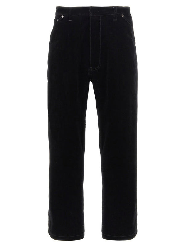 Pantalones de Terciopelo Negro