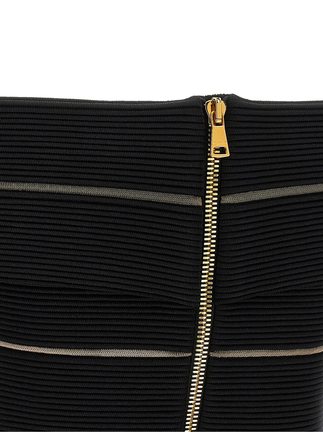 Balmain Off-The-Shoulder Crop Top Top - Nero | 8d1f64a2879f6ea50506093e9f4d601c94906442