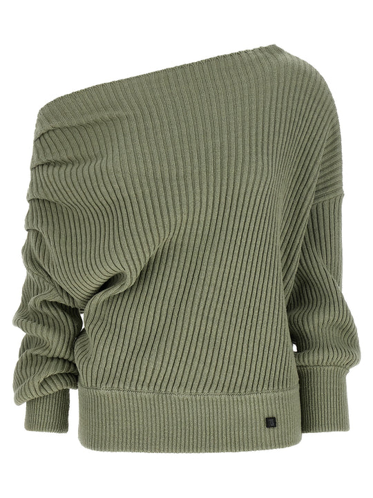 Draped Sweater Maglioni Verde