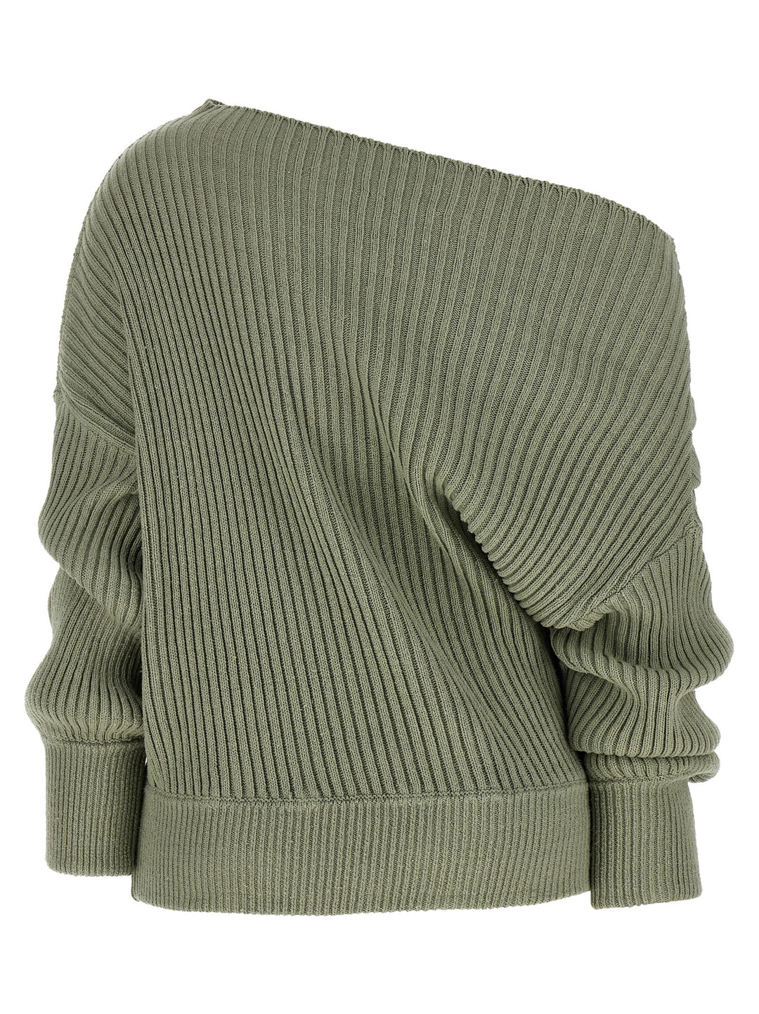 Balmain Draped Sweater Maglioni - Verde | b7e1ae8198c1b101066dcc8f847b2bb4bf4d0bb6