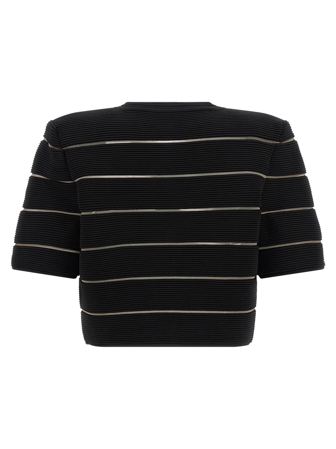 Balmain Cropped Cardigan Maglioni - Nero | f70127e79cdff63de9003701ae79f633d9c51064