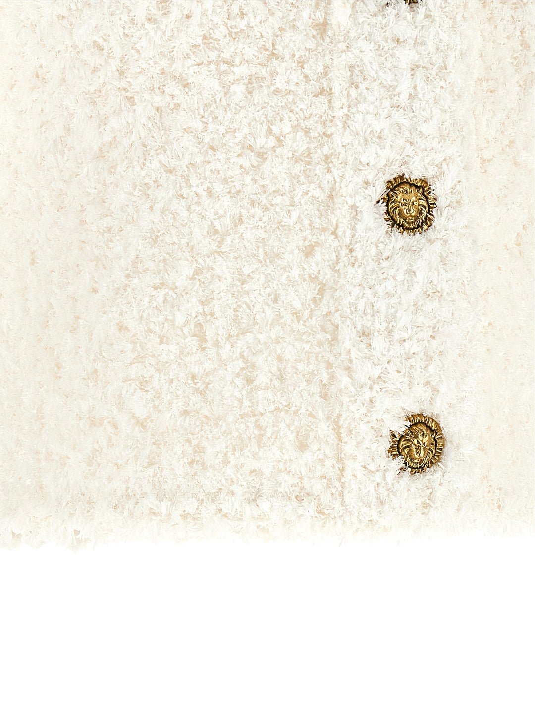 Balmain Cardigan Tweed Plumetis Maglioni - Bianco | 7de4e1178291c9c6924b86b1a7edbe4074a44623