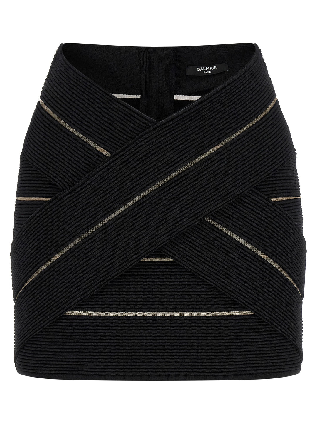 Balmain V-Shaped Waist Skirt Gonne - Nero | 8f1e09825a42720bd15627c64e633af4d353fe5b