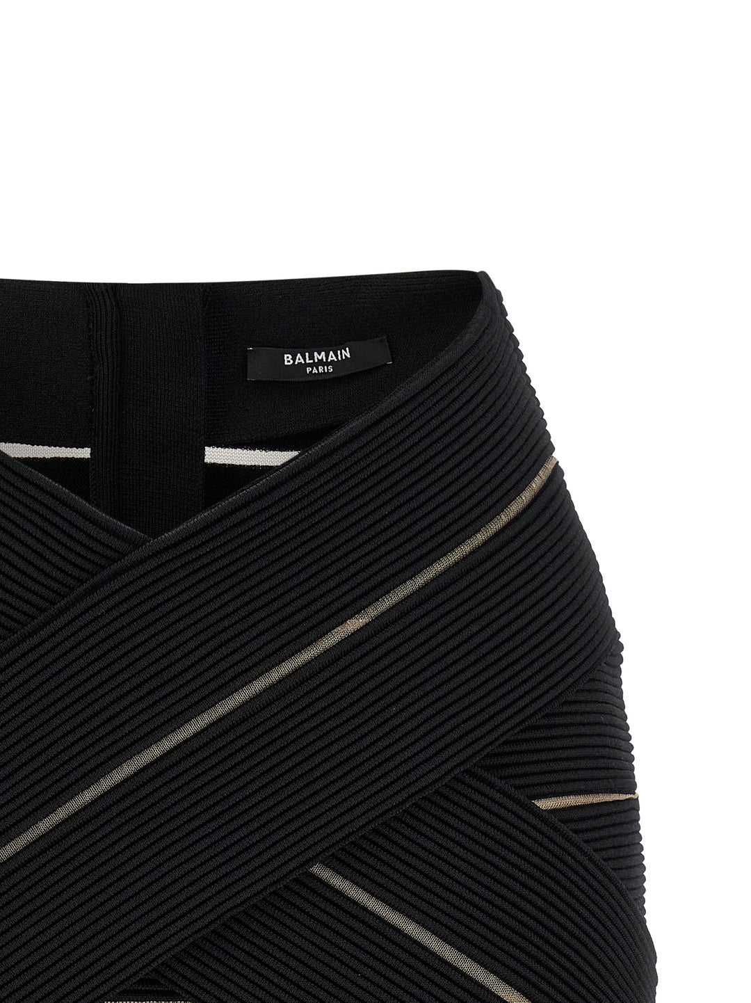 Balmain V-Shaped Waist Skirt Gonne - Nero | 9c77d398ee7436a747f72906a2fe3cd7c438b052