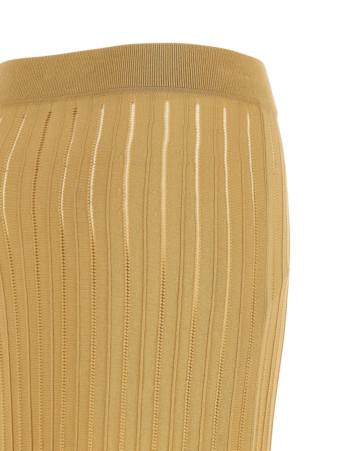 Balmain Fringed Skirt Gonne - Beige | b09c876ba52b1f9717f539a090966d4d9d332cd9