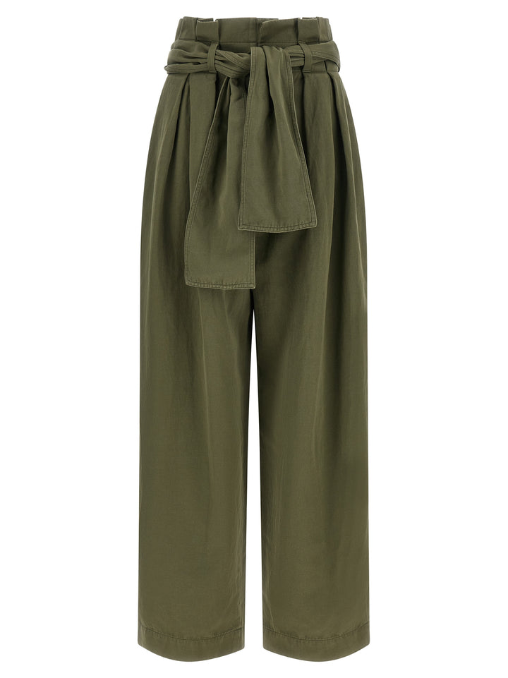 Balmain High Waist Pantaloni - Verde | 1dcb2addf43ebbfaf6c263aa4f2452c5836d0217