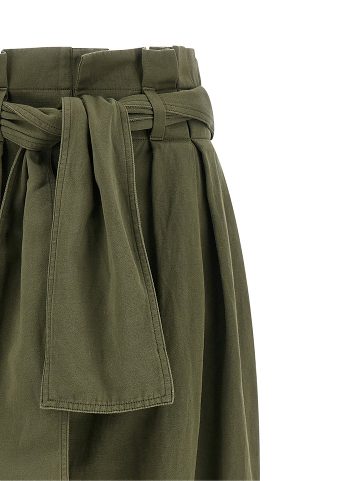 Balmain High Waist Pantaloni - Verde | e2729842aa7032c0cd5a4505c685b9ac3dcce530