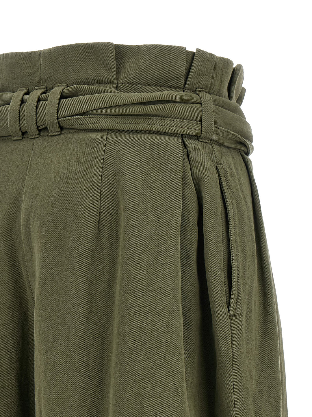 Balmain High Waist Pantaloni - Verde | cae7b8a4a30a0d020c45751335defc2dd59f9fa6