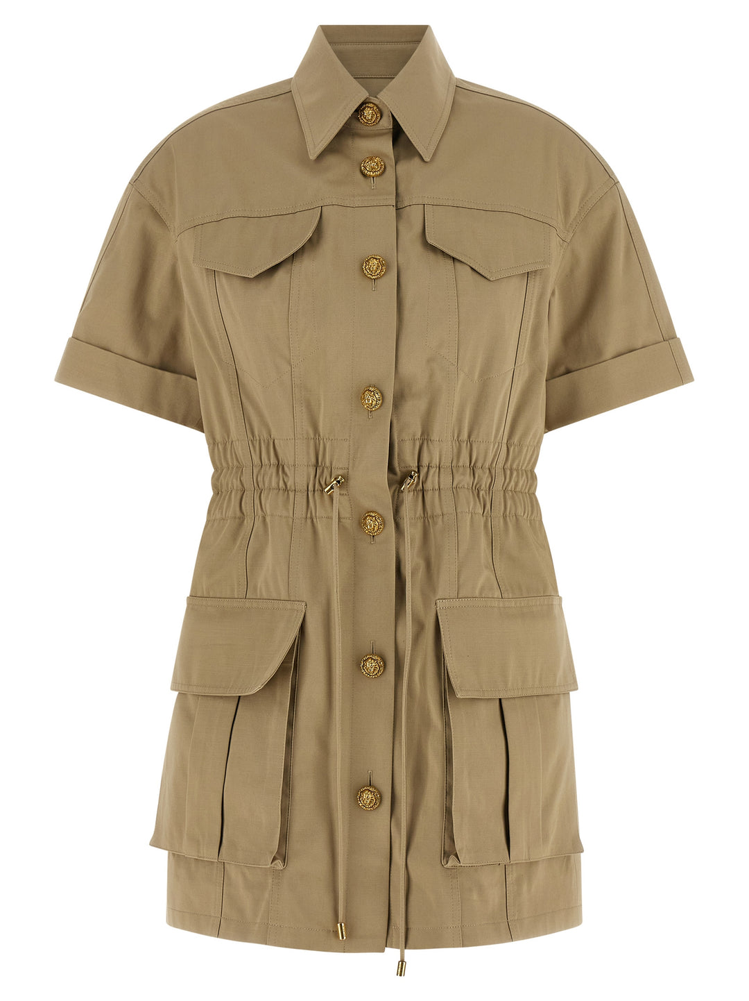Balmain Saharan Dress Abiti - Verde | 4657a895f9991633562f220e9af3e151bdd9449f