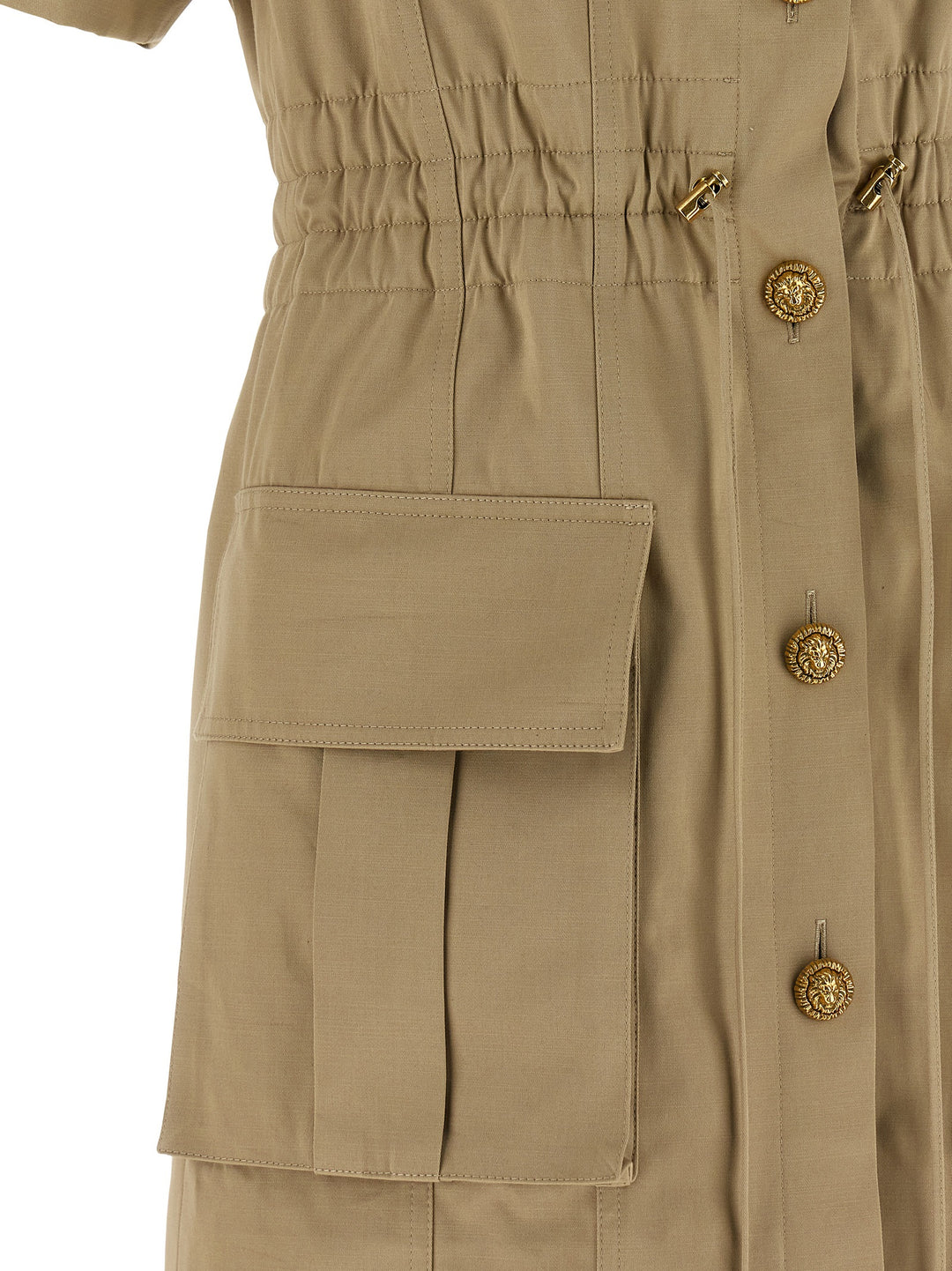 Balmain Saharan Dress Abiti - Verde | 47c1c09feaf7b3ad71be14caaeba6ba2a1b4310b
