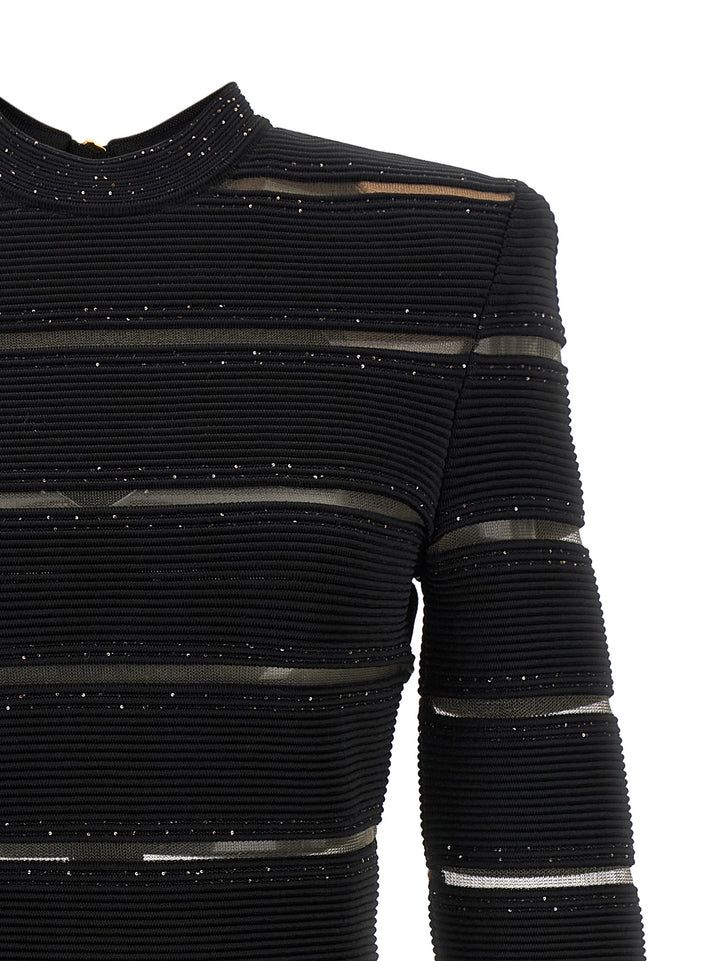 Balmain Bodycon Dress Abiti - Nero | 659c904699d467d2a5da5fe2458d877d533b2dd0