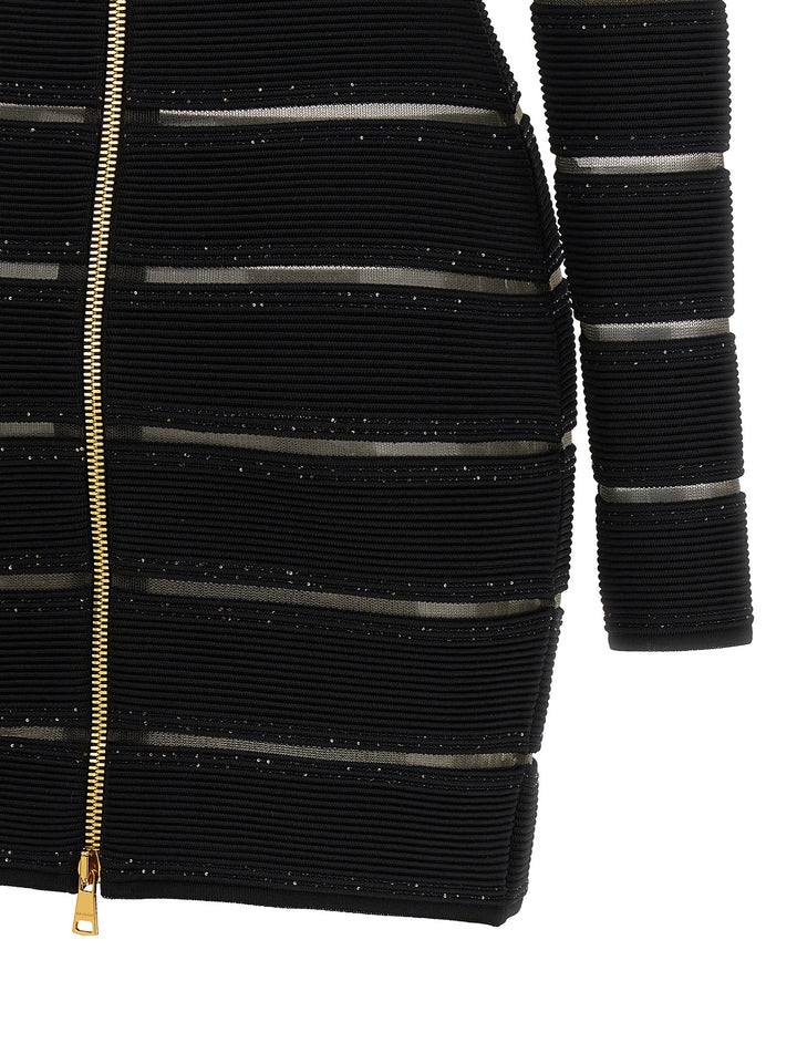 Balmain Bodycon Dress Abiti - Nero | 393dca3e265ea9281a362aab2b89c18cadafb4bf