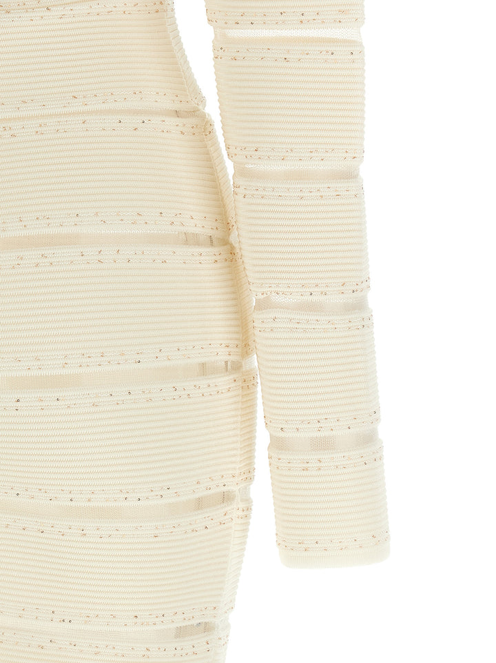 Balmain Bodycon Dress Abiti - Bianco | 4de13b3303223596553344a7e4fd5531e78c27f1