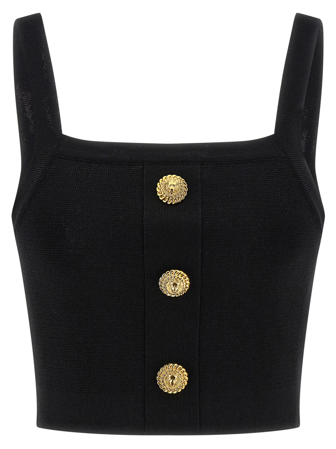 Balmain Top 3 Buttons Top - Nero | e1a1fc9a0771197e37120aaaab720ad98d88d4e1