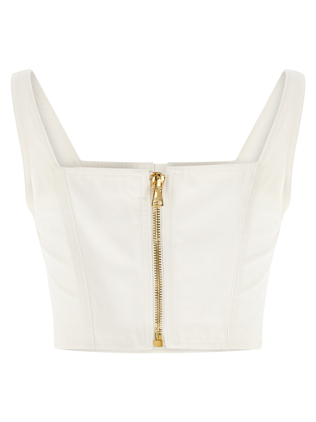 Balmain Button Top Top - Bianco | 7986c60aad662e59892a3e5fa655a79e07ef1ad7