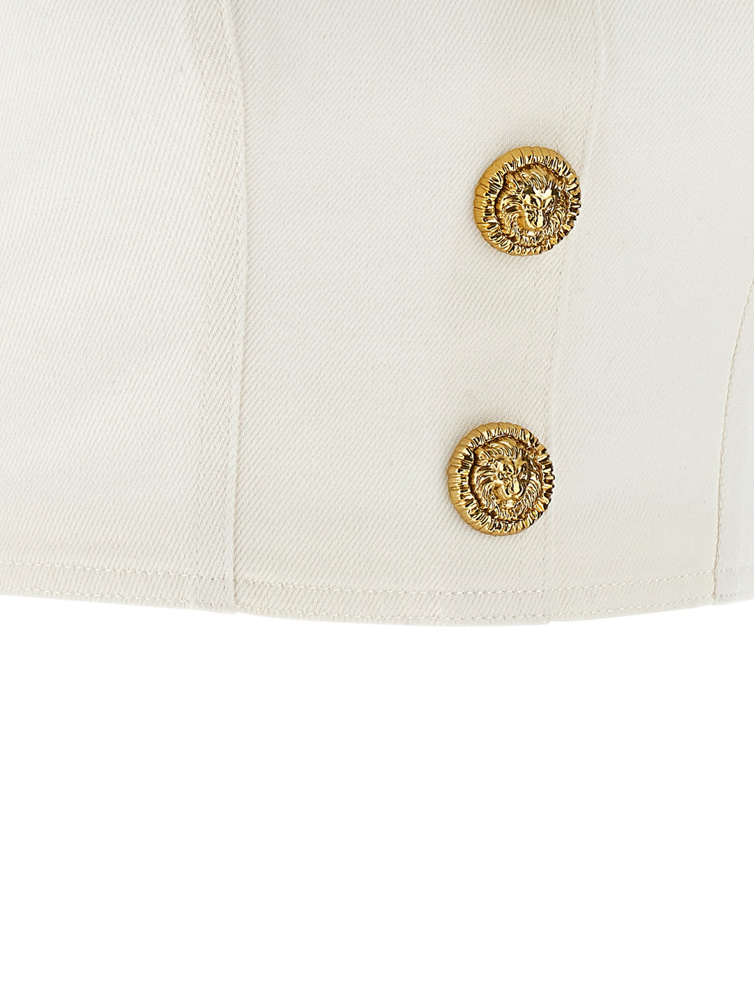 Balmain Button Top Top - Bianco | 3172c6b4dce350cdfedd039befe0c5e71e821e72