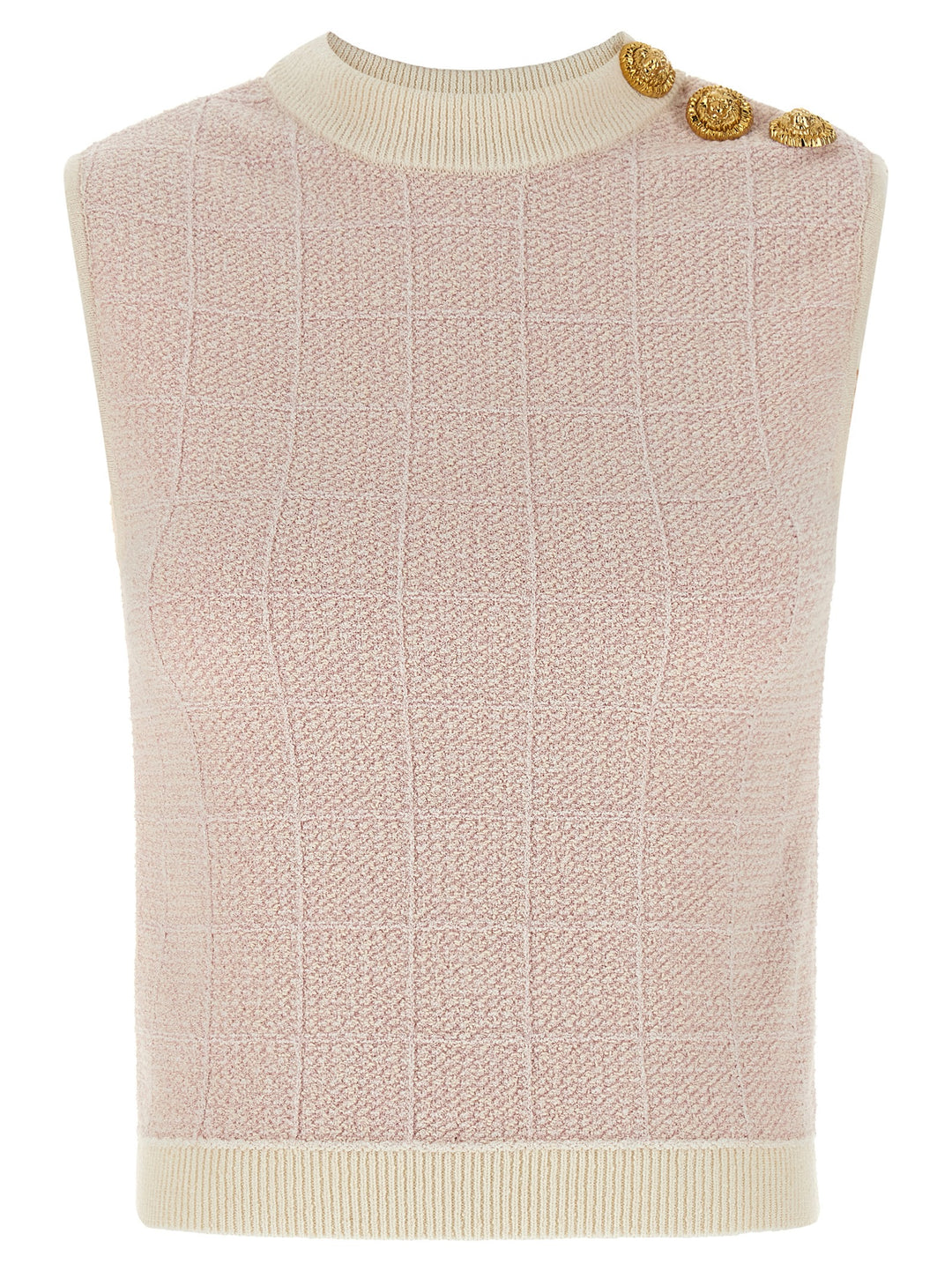 Balmain Testa Di Leone Top - Rosa | 9fe5cf394fd1cb35fe3ea961afeb465ec8474506