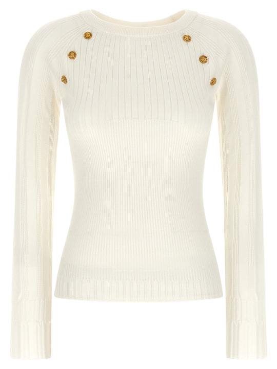 3 Buttons Sweater Maglioni Bianco