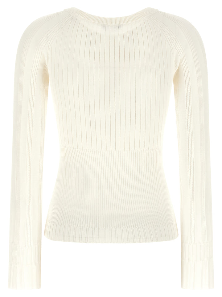 Balmain 3 Buttons Sweater Maglioni - Bianco | 2ee5a092063db5aef8ad8e9183337525326a4a23